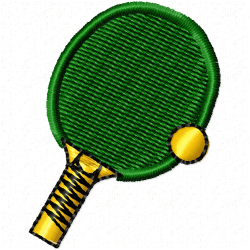 Racket Embroidery Design 8